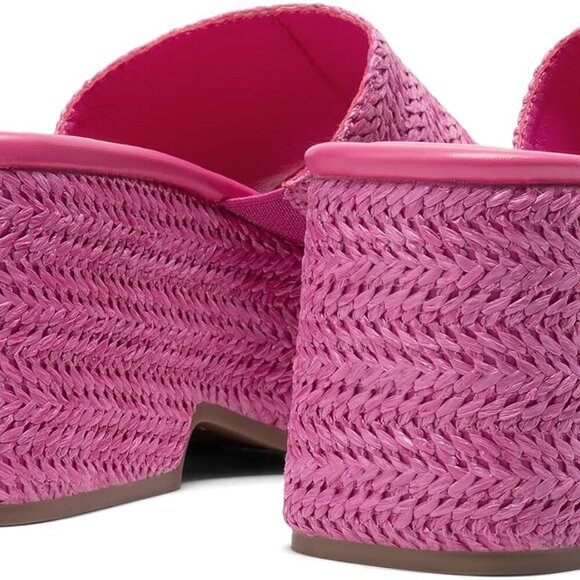 Platform Espadrille Sandals Women Wedges Slides Flatform Open Toe Summer Shoes - Picture 4 of 7